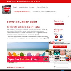 Formation Linkedin expert - Agence SophieTurpaud