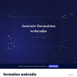 formation webradio