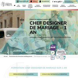 Formation wedding planner 1 an à Paris, Aix en Provence - Ecole Jaelys