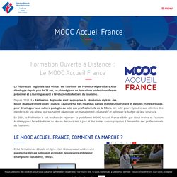 FORMATIONS MOOC Accueil dédiées aux métiers du Tourisme