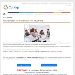Formations - CoridysASSOCIATION CORIDYS – Troubles cognitifs