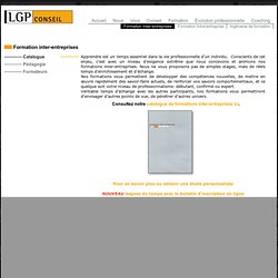 LGP conseil - Formations inter entreprises - pédagogie - formateurs