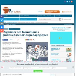 Organiser ses formations : guides et scénarios pédagogiques