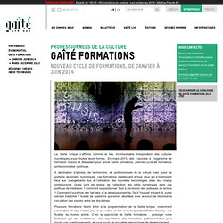 Gaîté Formations 2013-2014