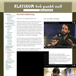 Formativ bedömning - klassrum 2.0