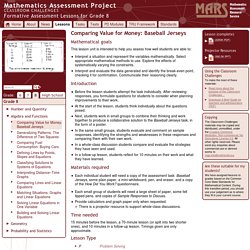 Formative Assessment Lessons