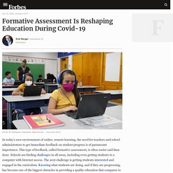 Formative Assessment Is Reshaping Education During Covid-19