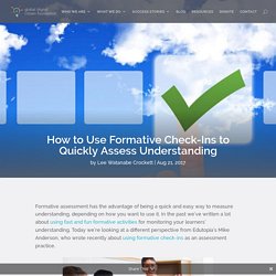 How to Use Formative Check-Ins to Quickly Assess Understanding