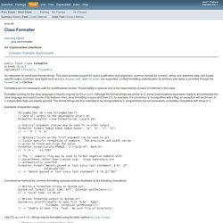 Formatter (Java Platform SE 7 )