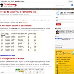 8 Tips to Make you a Formatting Pro