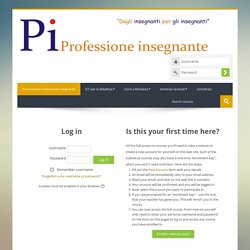 Formazione Professione Insegnante: Login al sito