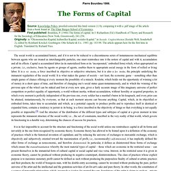 The Forms of Capital