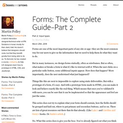 Forms: The Complete Guide–Part 2