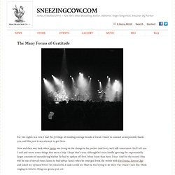 The Many Forms of Gratitude - SneezingCow.com - SneezingCow.com