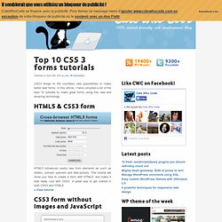 Top 10 CSS 3 forms tutorials