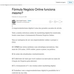 Fórmula Negócio Online funciona mesmo?