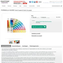 Formula Guide - 84 nouvelles couleurs solides sur papier couché et non couché - Pantone