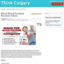 Blood Boost Formula Reviews Tahsis - Think Calgary