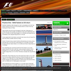 The Official F1™ Website- Practice One