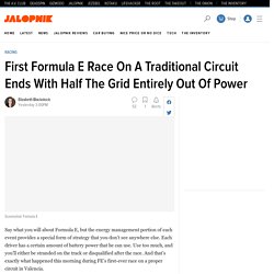 First Formula E Race On A Traditional Circuit Ends With Half The Grid Entirely Out Of Power