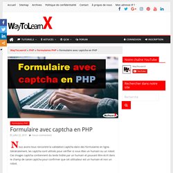 Formulaire avec captcha en PHP - WayToLearnX
