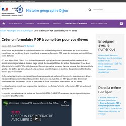 Créer un formulaire PDF à compléter pour vos élèves