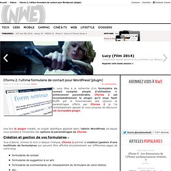 Cforms 2, l'ultime formulaire de contact pour Wordpress! [plugin]