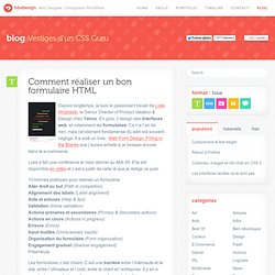 Comment réaliser un bon formulaire HTML