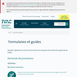 Formulaires et guides - IVAC