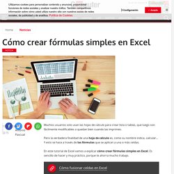 Cómo crear fórmulas simples en Excel