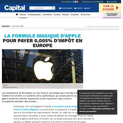 La formule magique d'Apple pour payer 0,005% d'impôt en Europe