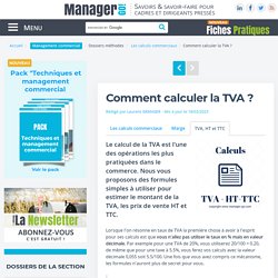 Calcul de la TVA - des formules simples et exemples