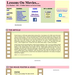 Forrest Gump: Lessons On Movies.com: ESL Lessons
