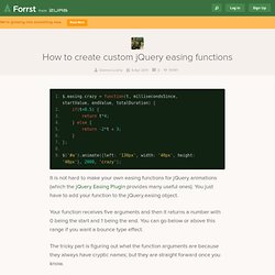How to create custom jQuery easing functions - Some code from seamusleahy