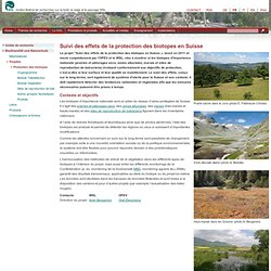 Forschungseinheiten > Biodiversität > projects > Suivi des effets de la protectiondes biotopes en Suisse