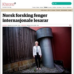 Norsk forsking fenger internasjonale lesarar