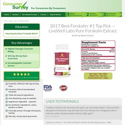 2017 Best Forskolin: #1 Top Pick — LiveWell Labs Pure Forskolin Extract