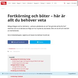 Fortkörning och böter – här är allt du behöver veta - auto motor & sport