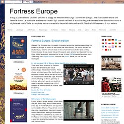 Fortress Europe. English edition