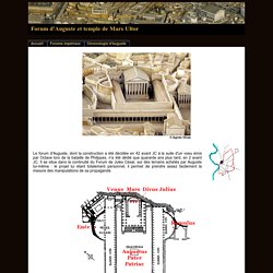 Le Forum d'Auguste et le temple de Mars Ultor à Rome