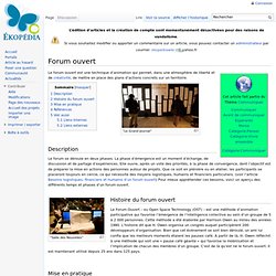 Forum ouvert