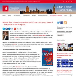 Debate: Blue Labour is not a dead end, it’s part of the way forward – a response to Ben Margulies