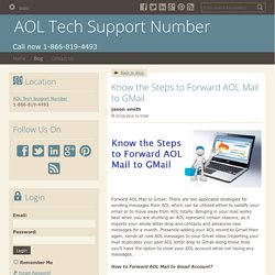 Know the Steps to Forward AOL Mail to GMail