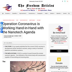 Nanotech Agenda being Forwarded by Operation Coronavirus