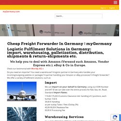 Freight Forwarder In Germany