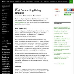 Port Forwarding Using iptables