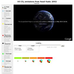 USA CO2 emissions from fossil fuel: 2002 (Project Vulcan)