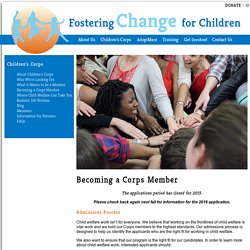 Fostering Change for Children