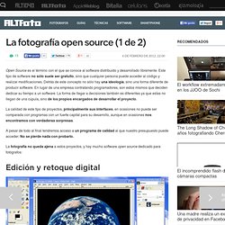 La fotografía open source (1 de 2)