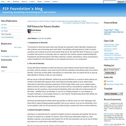 P2P Futures for Futures Studies